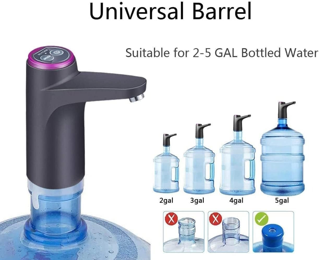 Electric Water Bottle Pump – Portable Refillable Water Dispenser