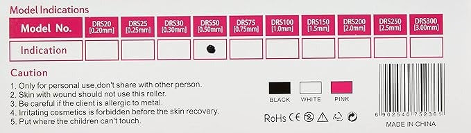 Derma Roller 1mm for Men – Hair & Beard Growth Tool