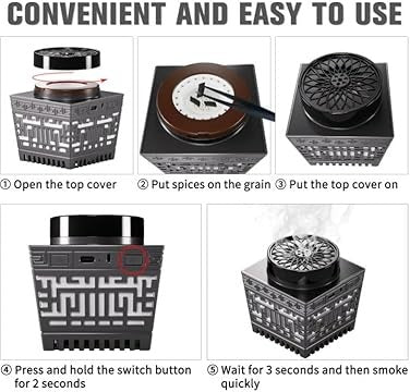 Oud Bakhoor Burner with Quran Speaker – Islamic Home Fragrance & Audio