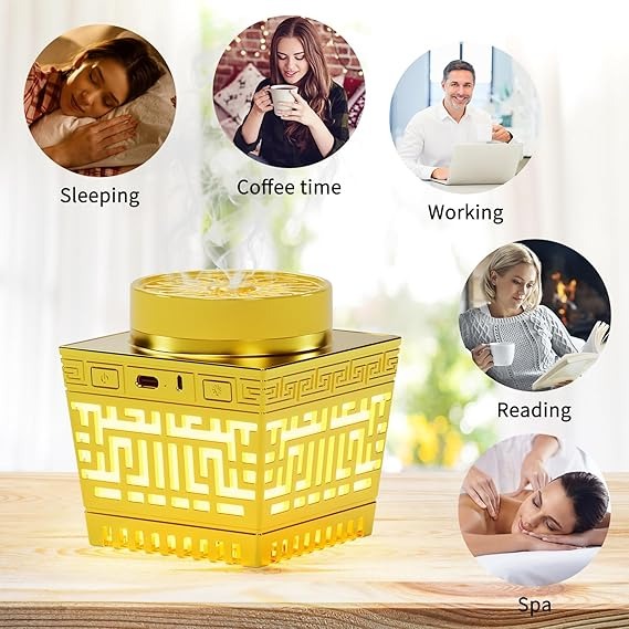 Oud Bakhoor Burner with Quran Speaker – Islamic Home Fragrance & Audio