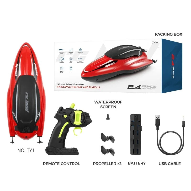 High-Speed RC Boat for Kids & Adults – Fast Racing Speed Boat with Remote Control