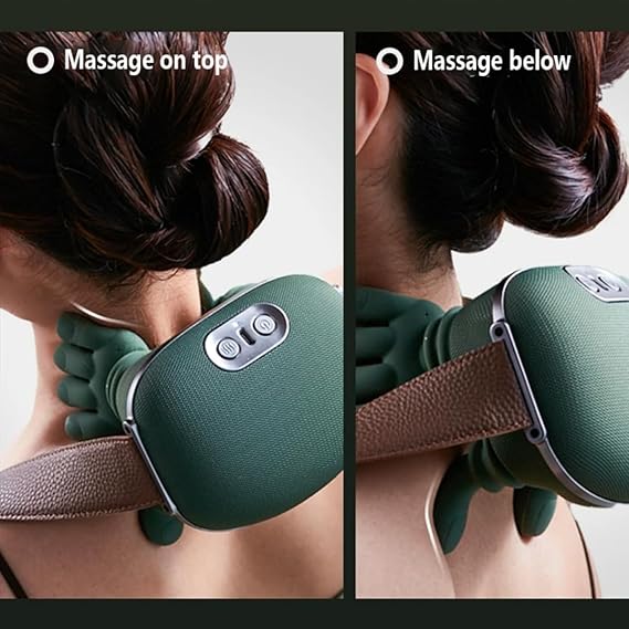 Portable Bionic Heated Neck & Back Massager – Deep Tissue Pain Relief | And Relaxation Therapy